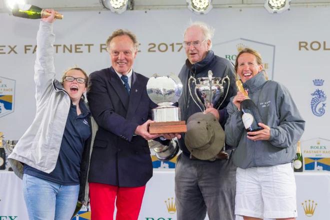 Jonathan Rolls, Xara Best Swan overall, Best S&S designed yacht in IRC overall and the new Dorade Cup for BCT IRC Classic yacht coming 175th  in the Rolex Fastnet Race ©  Rolex / Carlo Borlenghi http://www.carloborlenghi.net